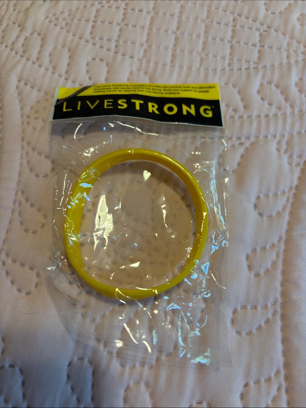 Yellow Silicone Awareness Bracelet